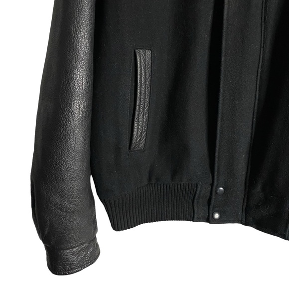 Canada Sportswear Men's Fountain Tire Black Varsity Full Zip Jacket - Picture 4 of 11